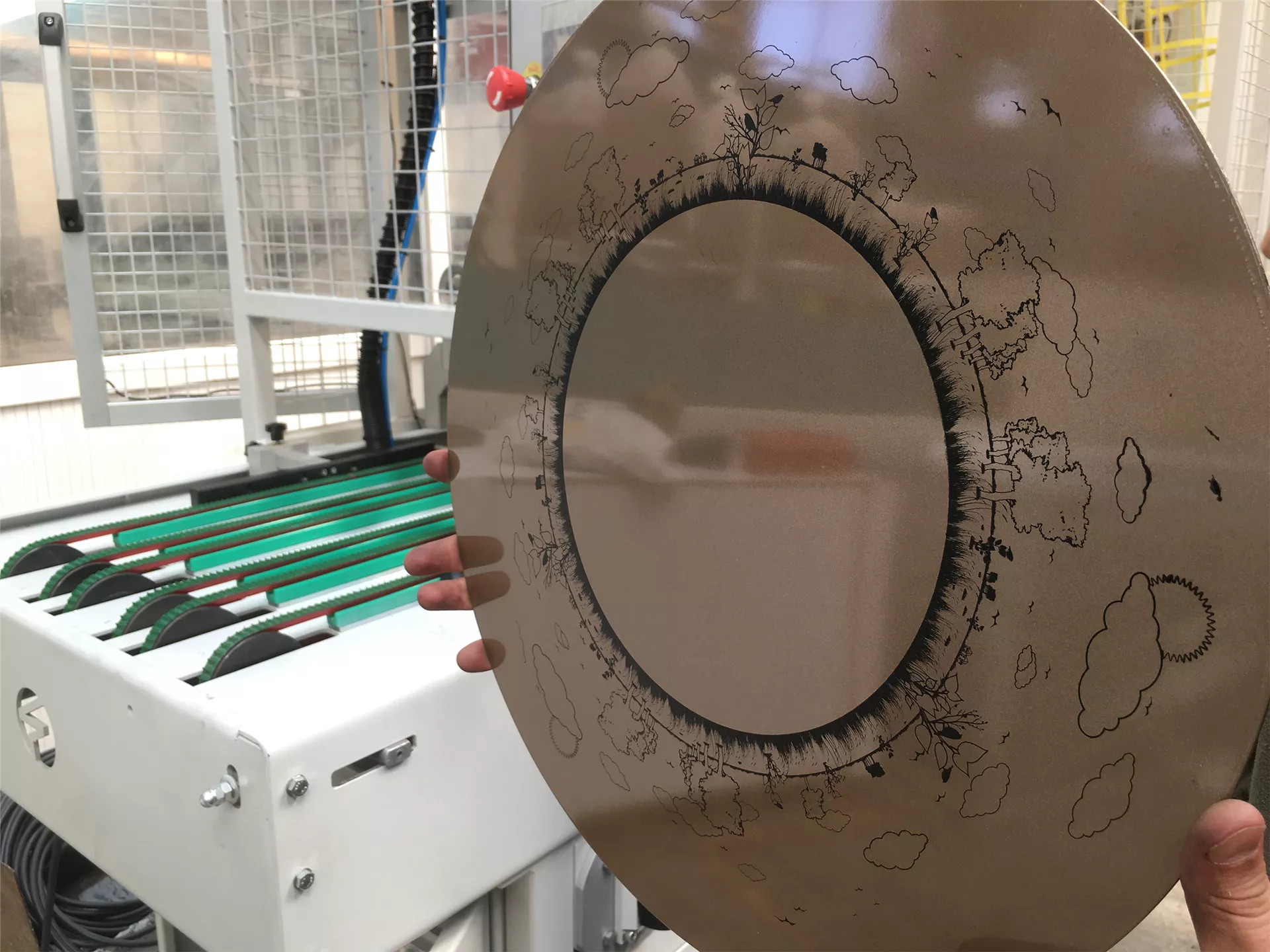 Disk Serigrafi Makinesi